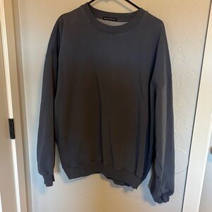 Brandy Melville Washed Navy Crewneck Oversized Sweater